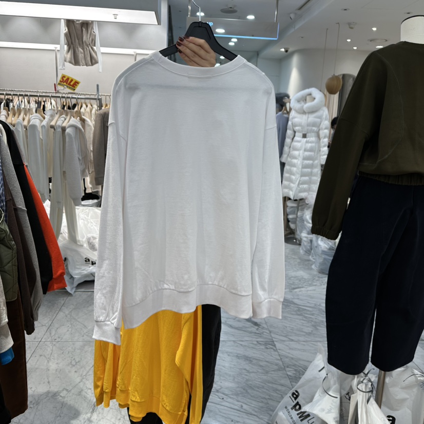 REVE-L韓國代購㊣女士新款25秋冬人氣時尚休閑職業長袖T恤REVE-L長袖T恤