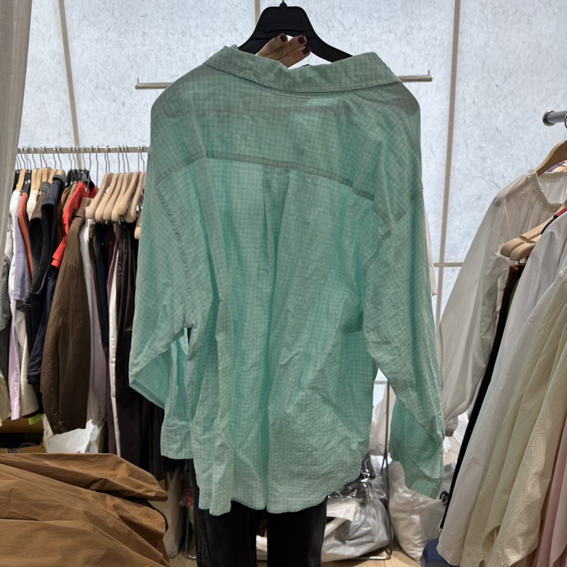 REVE-L東大門㊣實拍女裝新款人氣時尚職業25秋冬襯衫蕾絲衫格紋REVE-L襯衫/蕾絲衫