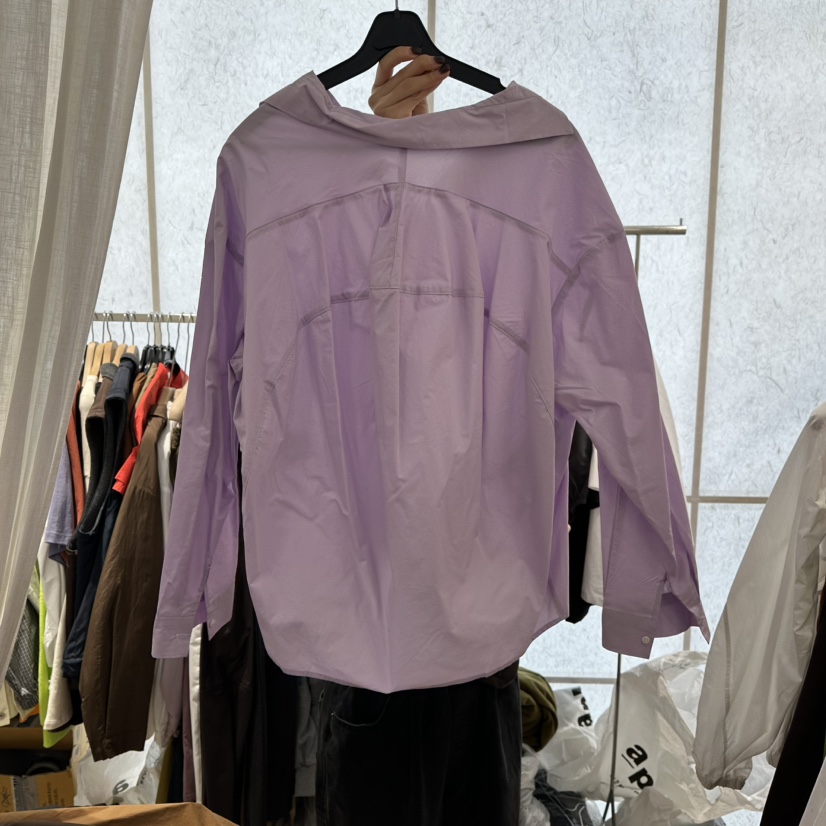 REVE-L韓國代購㊣女士新品25秋冬時尚職業休閑推薦襯衫蕾絲衫REVE-L襯衫/蕾絲衫