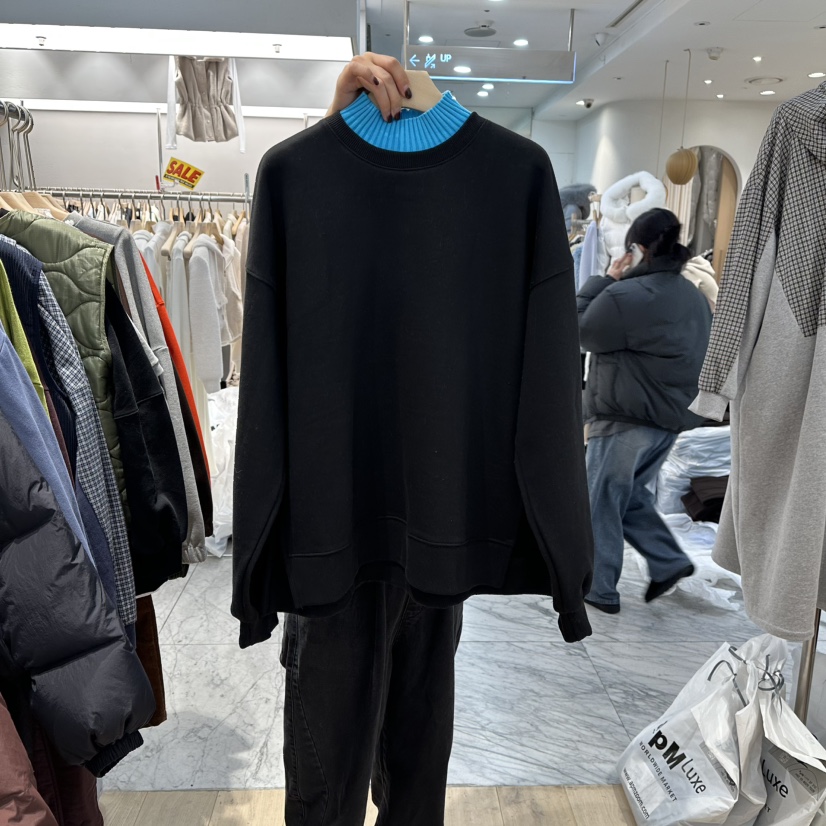 REVE-L東大門㊣實拍女士新款推薦時尚人氣熱賣職業衛衣加絨REVE-L衛衣圖色3