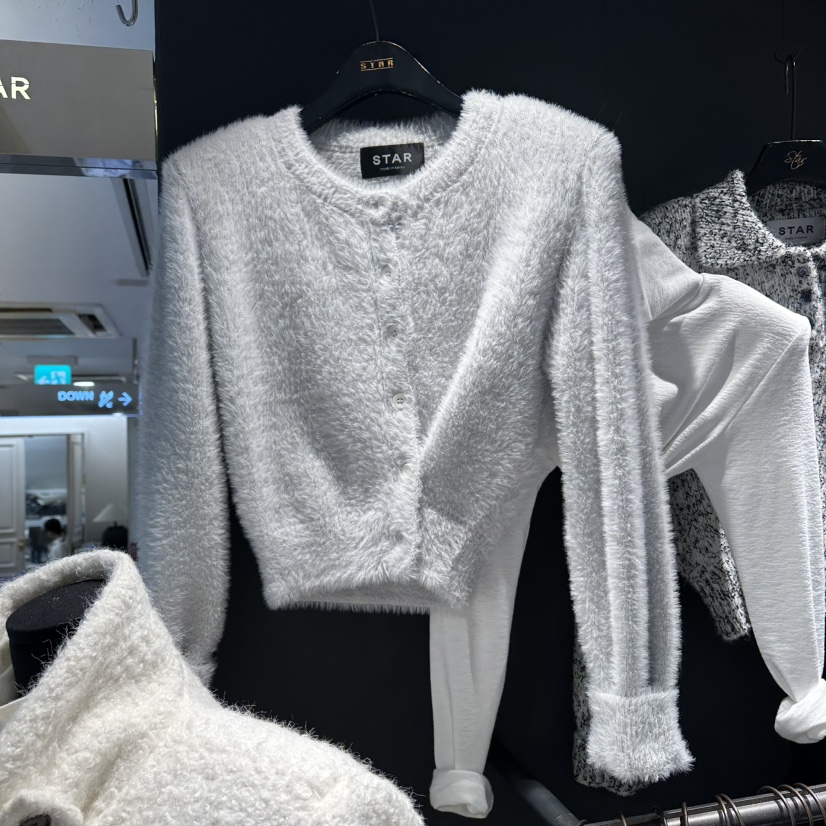 LONE STAR東大門㊣直郵女裝新款推薦職業人氣針織衫羊毛衫LONE STAR針織衫圖色3灰色