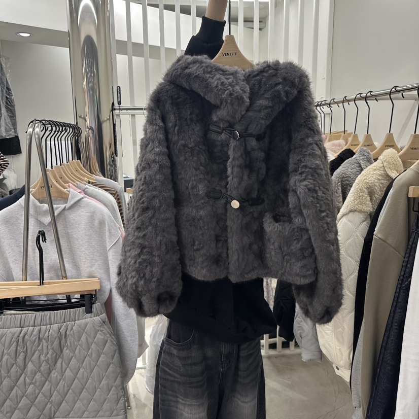 VENEFIT東大門㊣實拍女裝新款25秋冬推薦時尚熱賣職業短款大衣VENEFIT/JENNIE短款大衣圖色4