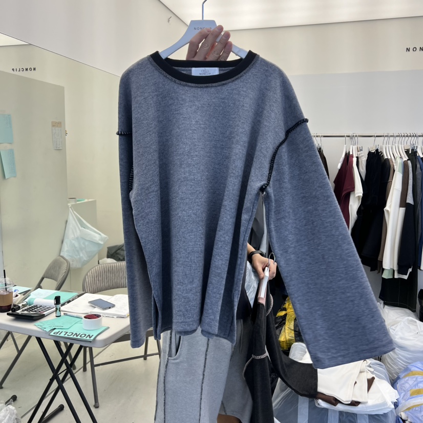 NON CLIP東大門㊣代購女士新款人氣推薦休閑時尚職業25秋冬衛衣NON CLIP衛衣圖色4