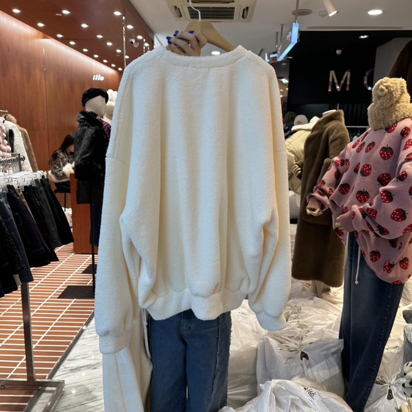 MIENNE韓國直郵㊣女裝新品時尚職業25秋冬人氣衛衣小熊加絨MIENNE衛衣