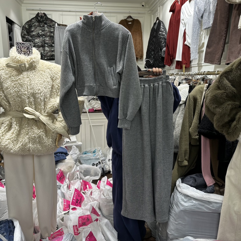 J.RITZY東大門㊣實拍女士新款熱賣25秋冬職業套裝拉鏈套裝J.RITZY套裝圖色2