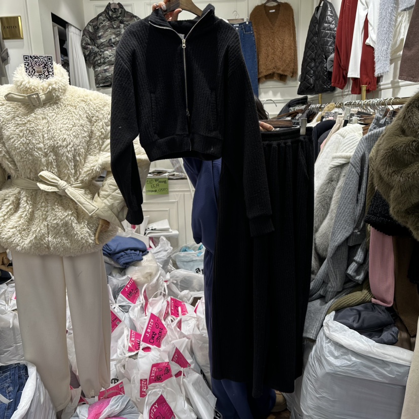 J.RITZY東大門㊣實拍女士新款熱賣25秋冬職業套裝拉鏈套裝J.RITZY套裝圖色3