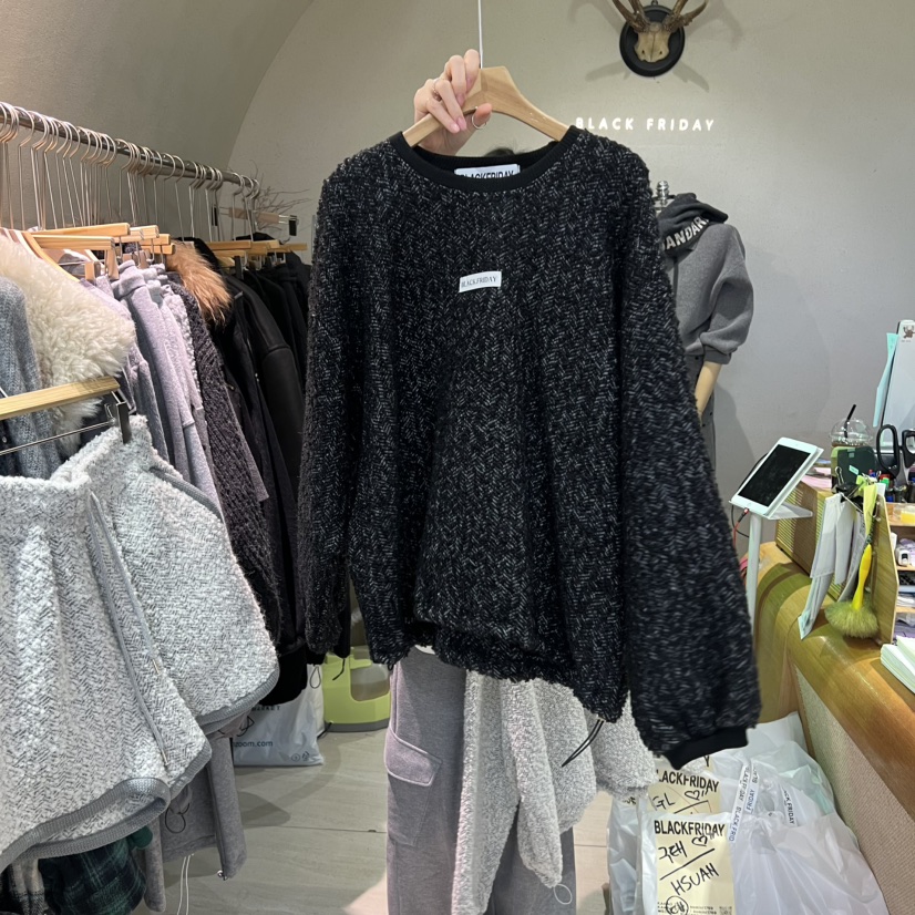 BLACKFRIDAY韓國直郵㊣女裝新款推薦職業25秋冬休閑熱賣衛衣BLACK FRIDAY衛衣圖色2