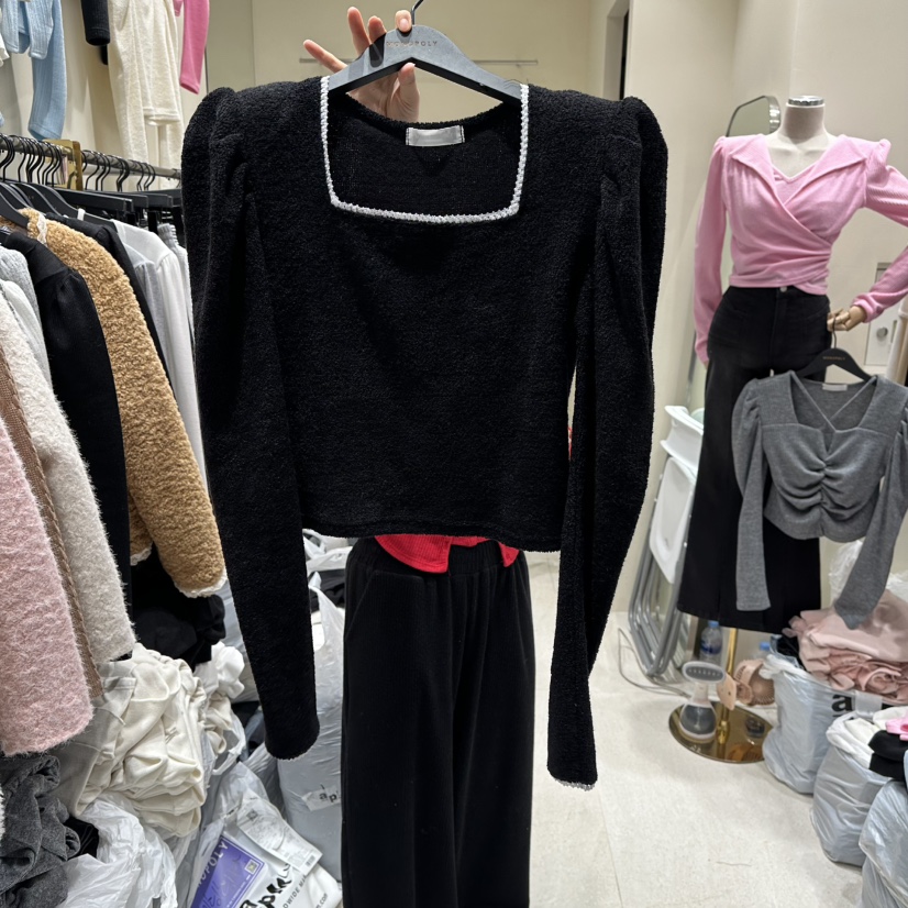 MONOPOLY韓國代購㊣女士新款休閑職業人氣推薦25秋冬針織衫MONO_POLY針織衫圖色3