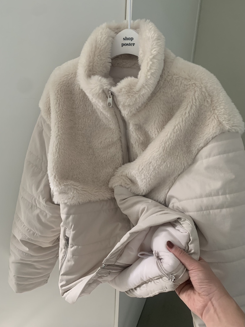 SHOP POSTER韓國代購㊣女裝新品休閑25秋冬人氣推薦短款棉服SHOP_POSTER短款棉服