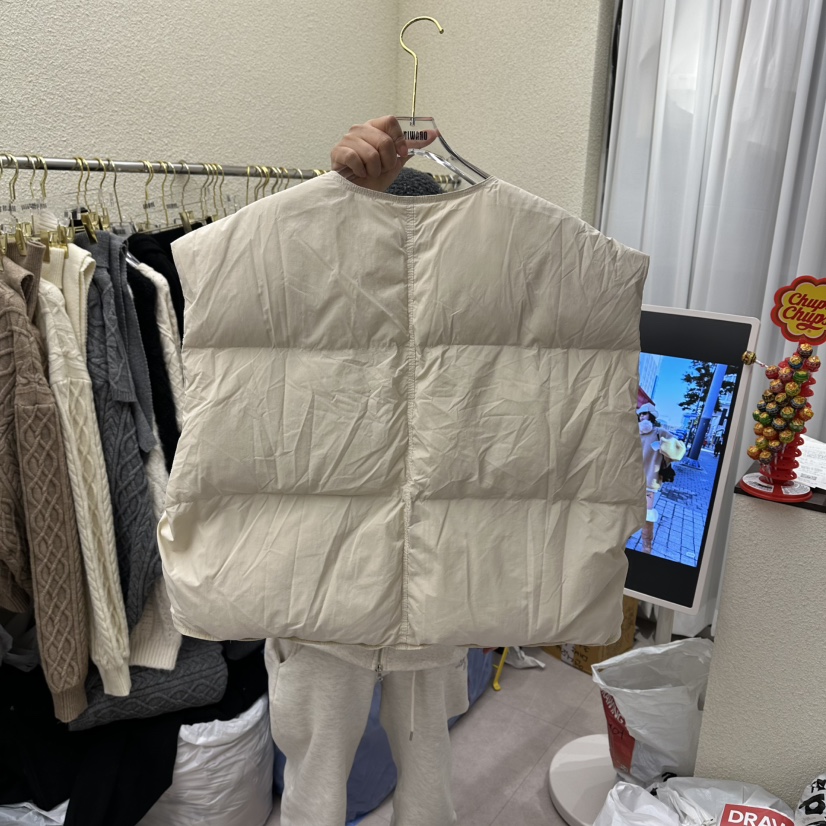 DRAWING東大門㊣直郵女士新品人氣職業推薦熱賣馬甲短款鴨絨DRAWING馬甲