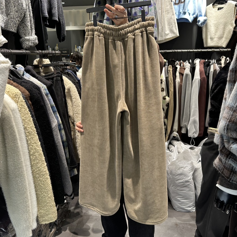 LONE STAR東大門㊣直郵女裝新品推薦人氣熱賣休閑褲加絨喇叭LONE STAR休閑褲