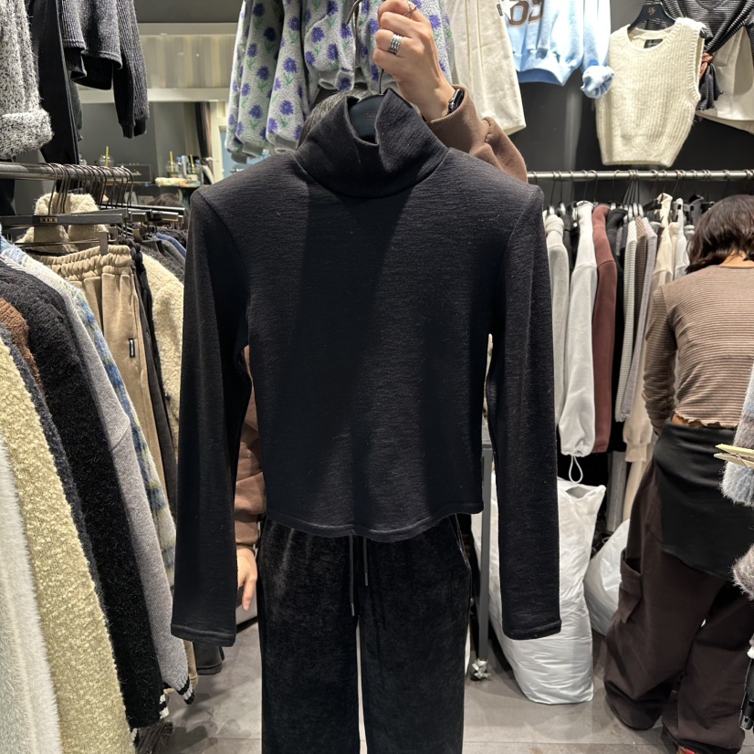 LONE STAR韓國直郵㊣女裝新款休閑推薦時尚人氣25秋冬長袖T恤LONE STAR長袖T恤圖色1