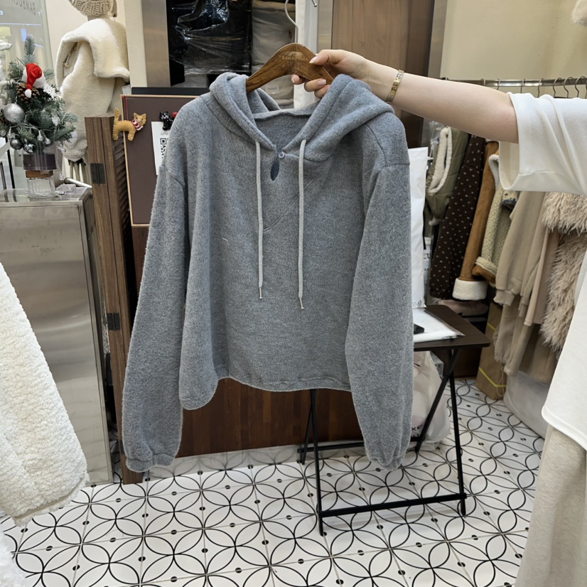 BAMBOLINA韓國直郵㊣女士新款25秋冬熱賣休閑推薦時尚人氣衛衣BAMBOLINA衛衣圖色2