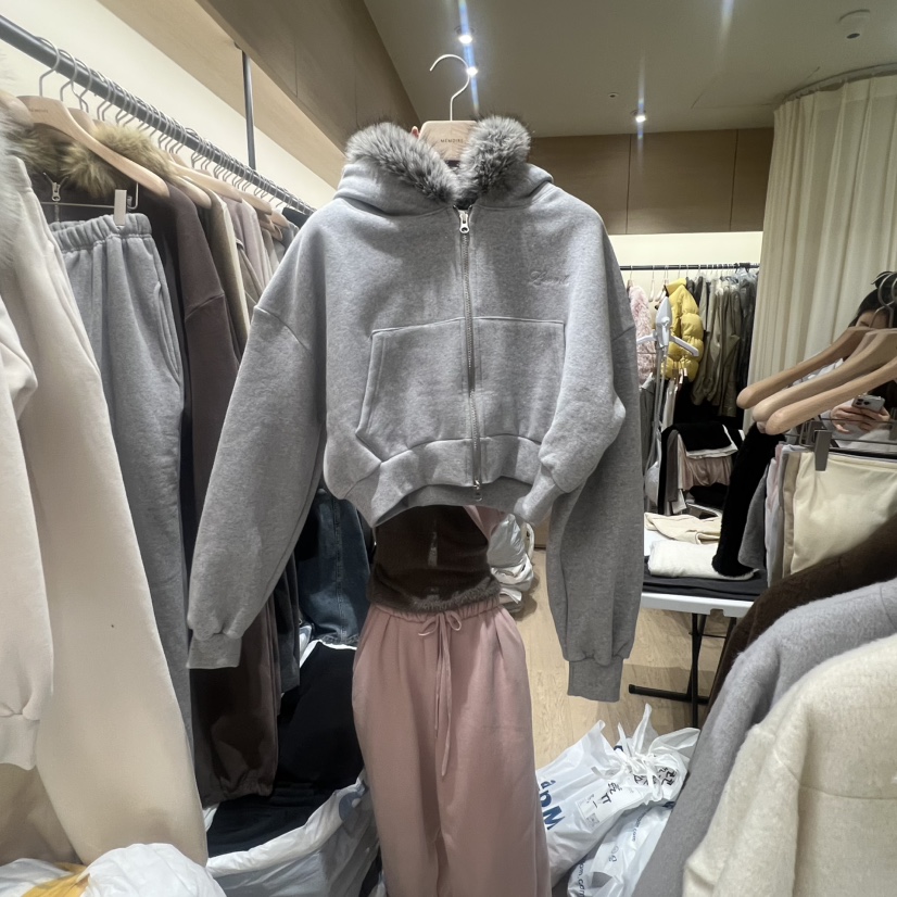 MEMOIRE東大門㊣實拍女士新款推薦25秋冬人氣時尚熱賣衛衣加絨MEMOIRE衛衣圖色2