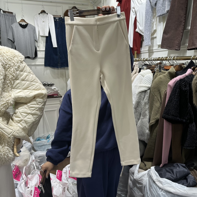 J.RITZY東大門㊣代購女士新品25秋冬人氣休閑褲法蘭絨加絨J.RITZY休閑褲圖色1