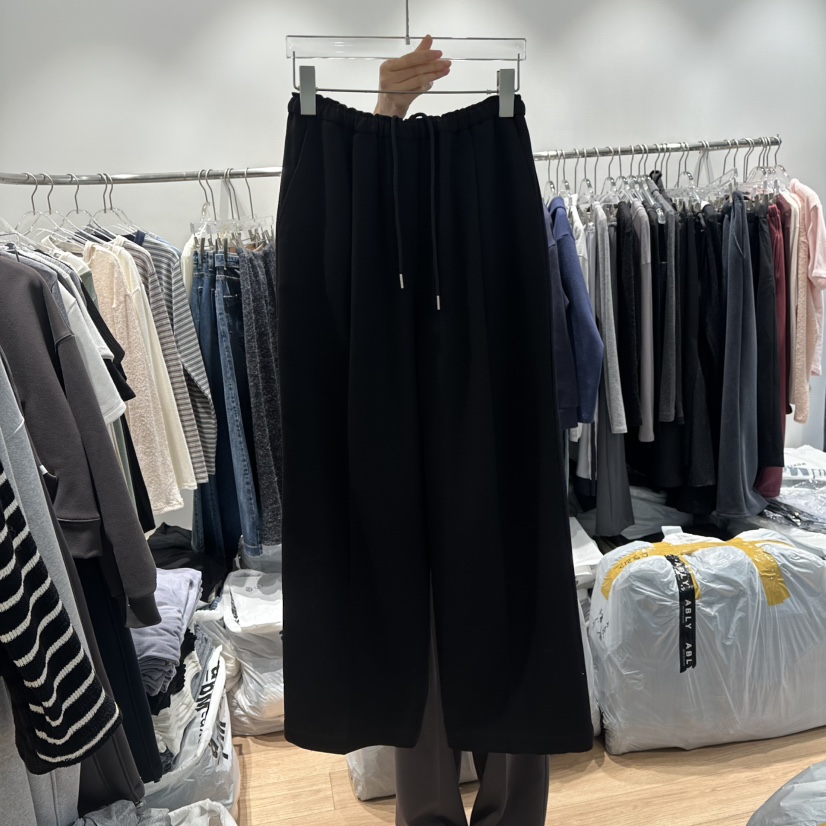 STORIES東大門㊣代購女裝新品人氣職業熱賣時尚休閑推薦休閑褲STORIES休閑褲圖色2黑色