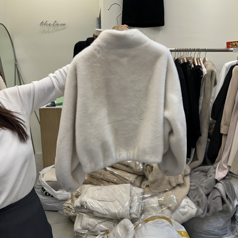 THE LOW東大門㊣代購女士新品人氣職業推薦時尚休閑夾克貂皮THE LOW夾克