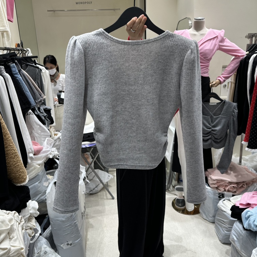 MONOPOLY韓國直郵㊣女裝新款職業休閑人氣25秋冬時尚針織衫MONO_POLY針織衫