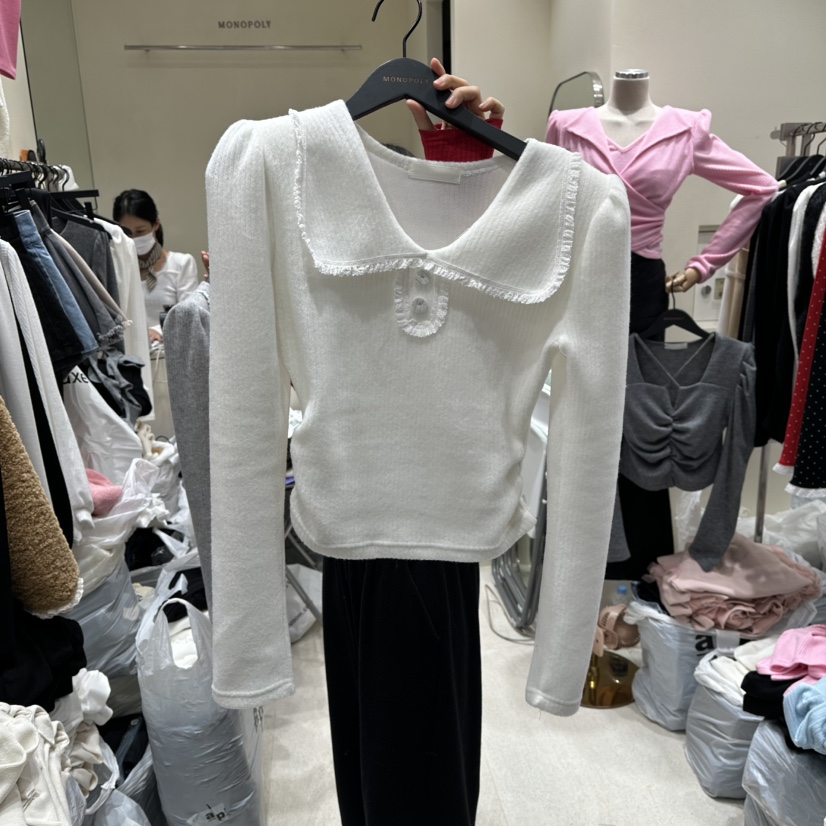 MONOPOLY韓國直郵㊣女裝新款職業休閑人氣25秋冬時尚針織衫MONO_POLY針織衫圖色1