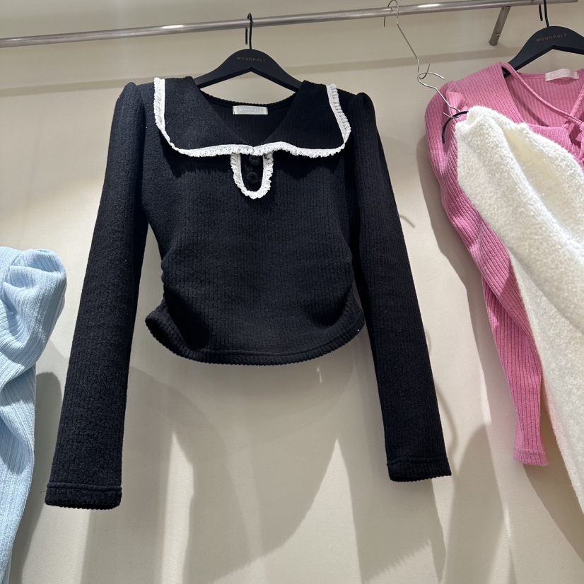 MONOPOLY韓國直郵㊣女裝新款職業休閑人氣25秋冬時尚針織衫MONO_POLY針織衫圖色2