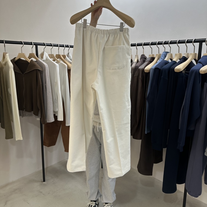 MYOS韓國直郵㊣女裝新款推薦職業25秋冬熱賣休閑褲燈芯絨抓絨MYOS休閑褲