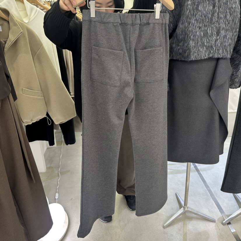 AMON韓國直郵㊣女裝新款熱賣人氣推薦25秋冬休閑褲加絨喇叭AMON休閑褲