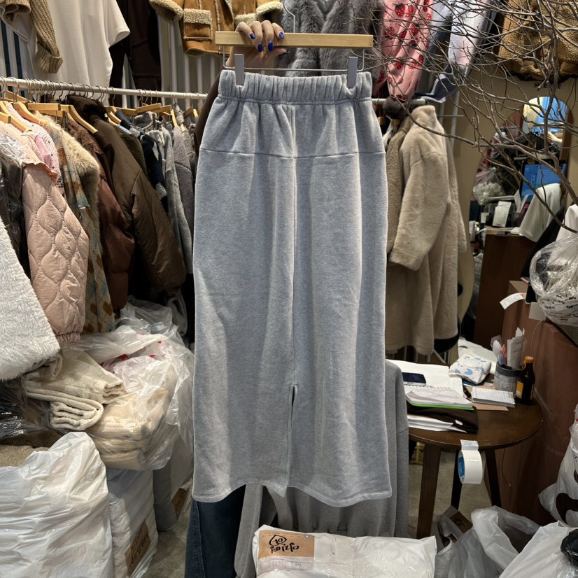 MIENNE韓國代購㊣女士新品職業推薦時尚人氣熱賣25秋冬長裙加絨MIENNE長裙