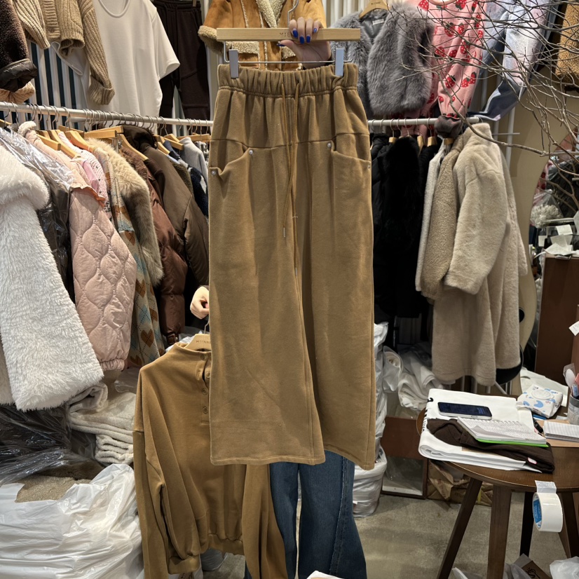 MIENNE韓國代購㊣女士新品職業推薦時尚人氣熱賣25秋冬長裙加絨MIENNE長裙圖色2