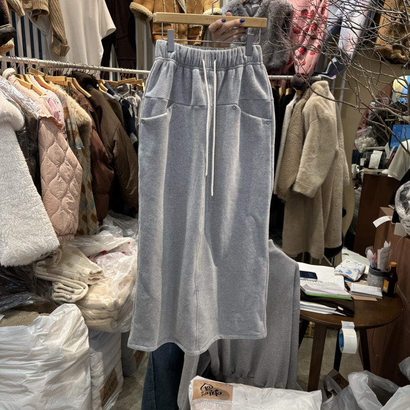 MIENNE韓國代購㊣女士新品職業推薦時尚人氣熱賣25秋冬長裙加絨MIENNE長裙圖色3