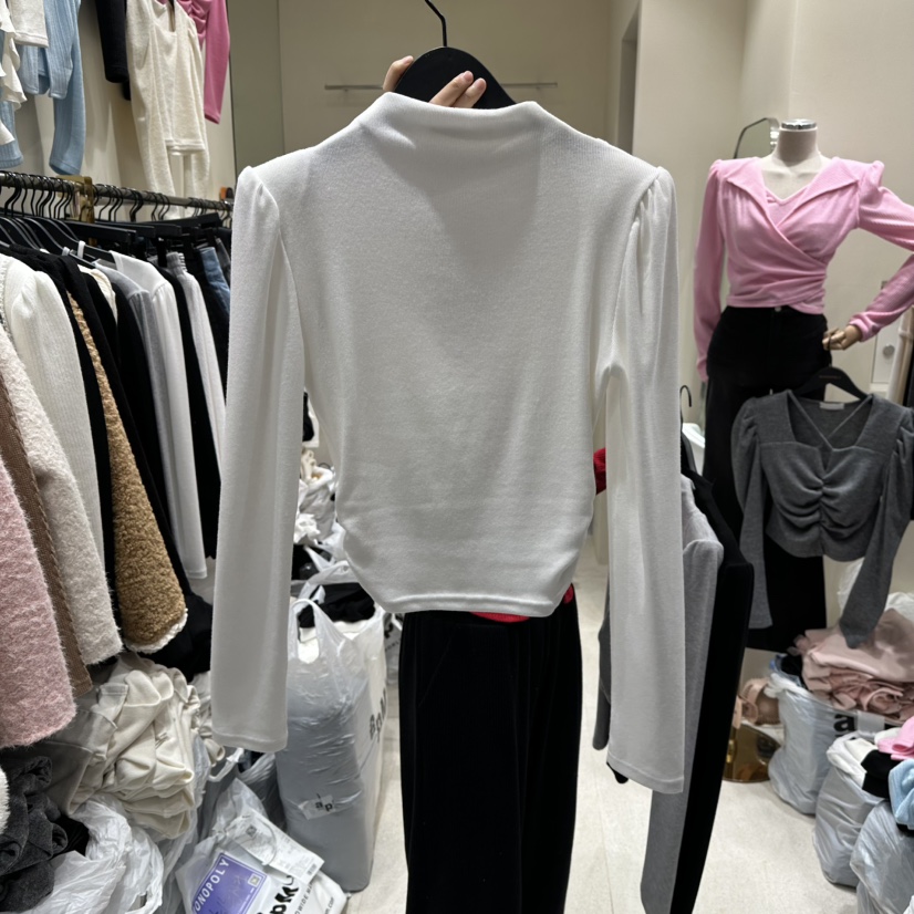 MONOPOLY東大門㊣直郵女裝新款25秋冬時尚推薦長袖T恤假兩件MONO_POLY長袖T恤