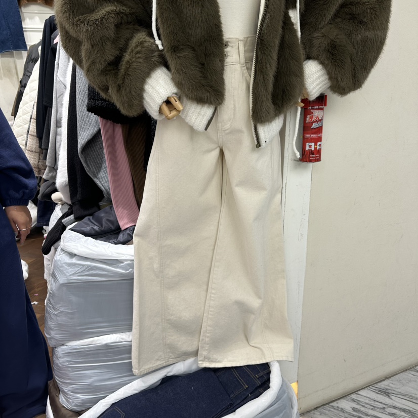 J.RITZY東大門㊣直郵女裝新品熱賣職業人氣推薦休閑褲奶油色J.RITZY休閑褲圖色1