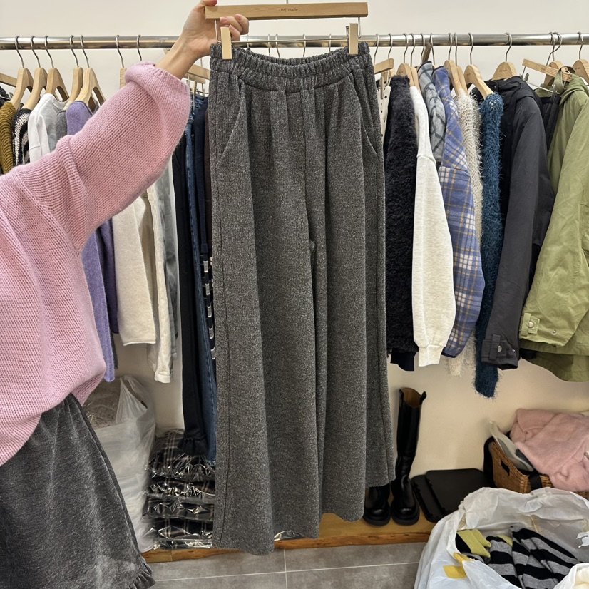 DELIGHT-L韓國直郵㊣女士新款人氣推薦25秋冬休閑休閑褲羊毛DELIGHT-L休閑褲圖色1