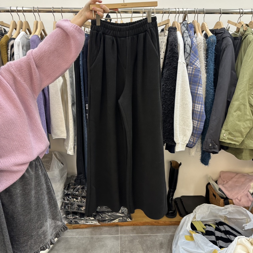 DELIGHT-L韓國直郵㊣女士新款人氣推薦25秋冬休閑休閑褲羊毛DELIGHT-L休閑褲圖色2