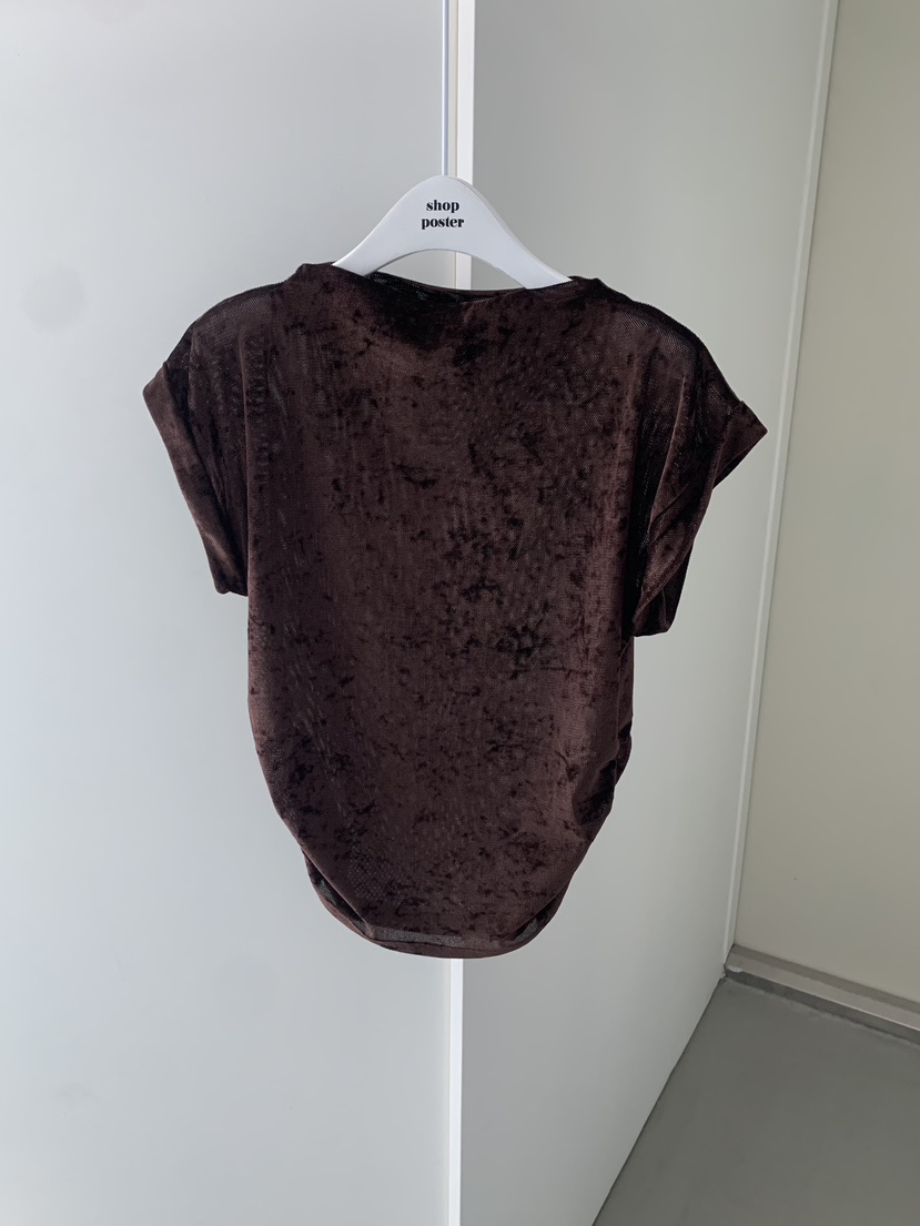 SHOP POSTER東大門㊣實拍女裝新品職業熱賣推薦25秋冬時尚T恤SHOP_POSTERT恤圖色2