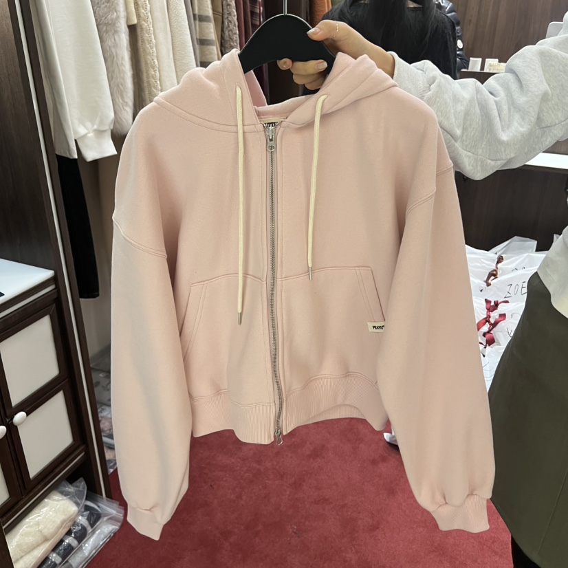 PEANUT BUTTER東大門㊣直郵女士新品25秋冬時尚熱賣衛衣兜帽PEANUT BUTTER衛衣圖色1