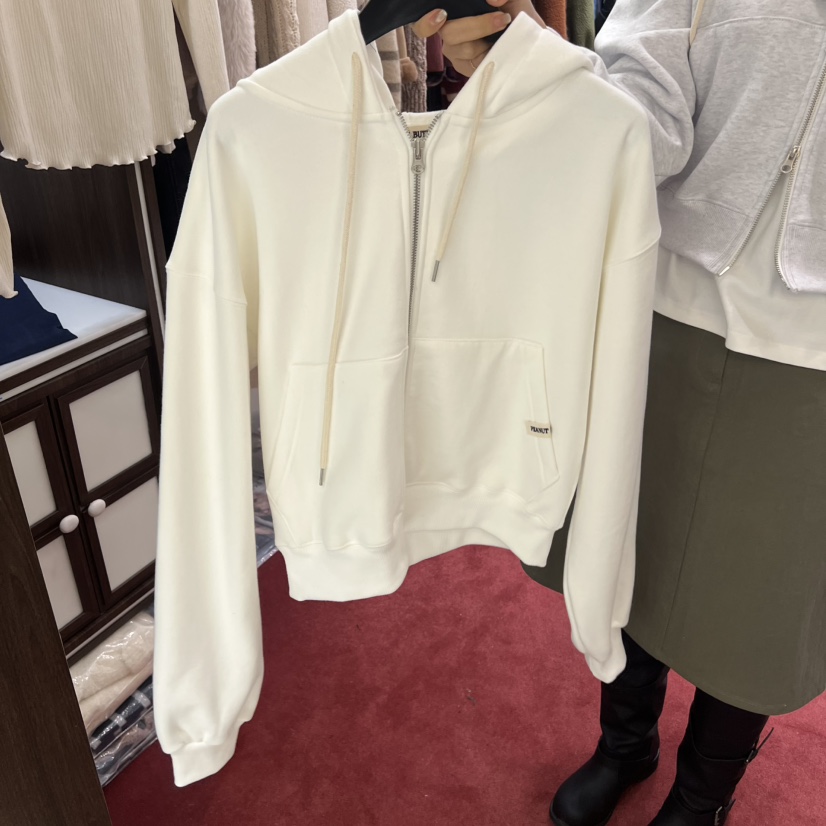 PEANUT BUTTER東大門㊣直郵女士新品25秋冬時尚熱賣衛衣兜帽PEANUT BUTTER衛衣圖色3