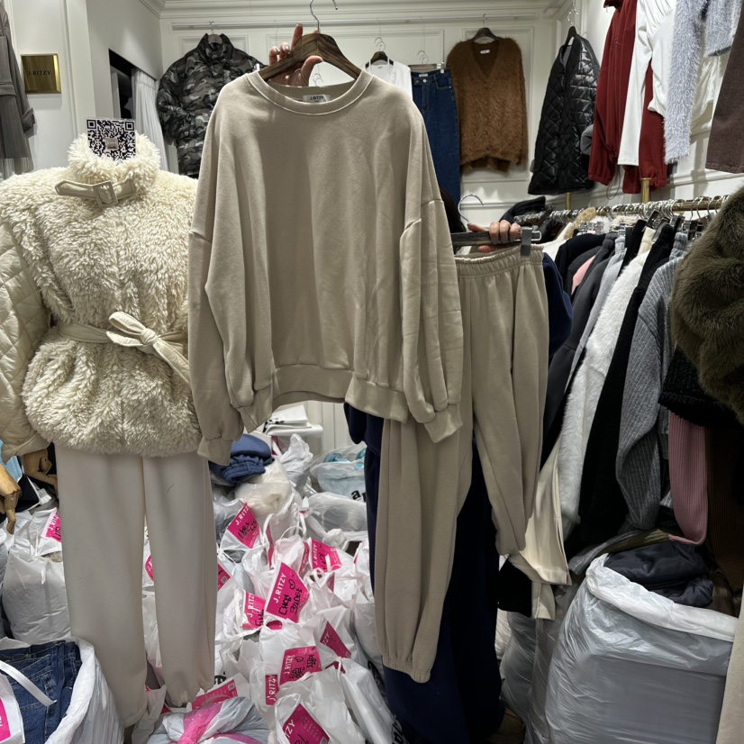 J.RITZY東大門㊣代購女裝新品人氣25秋冬職業套裝加絨套裝J.RITZY套裝圖色1