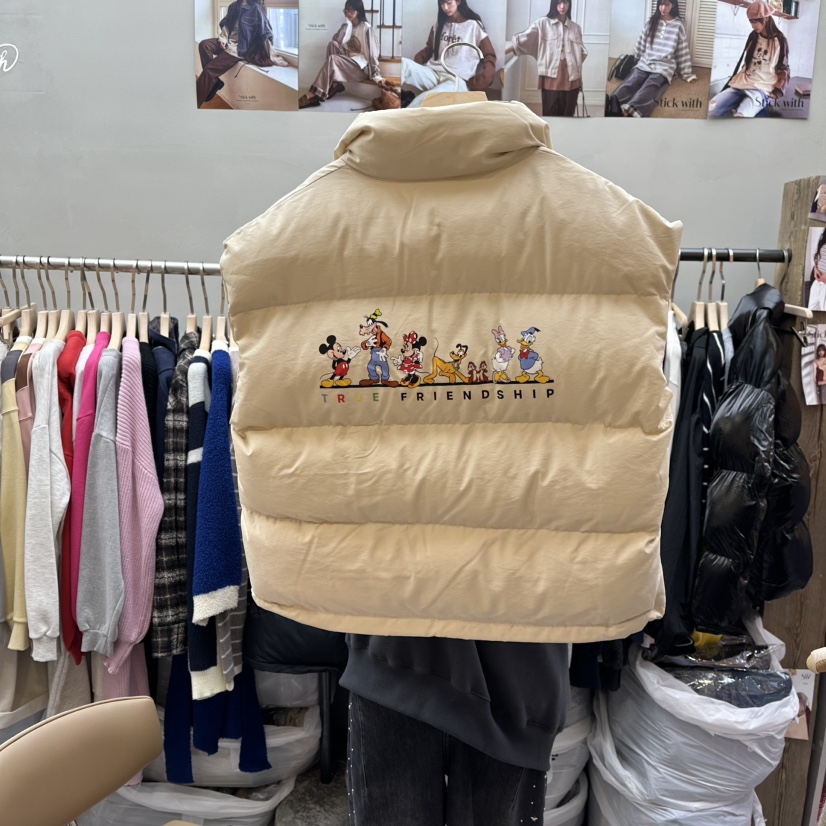 STICK WITH東大門㊣代購女裝新品熱賣推薦職業馬甲含圍巾填充STICK WITH馬甲