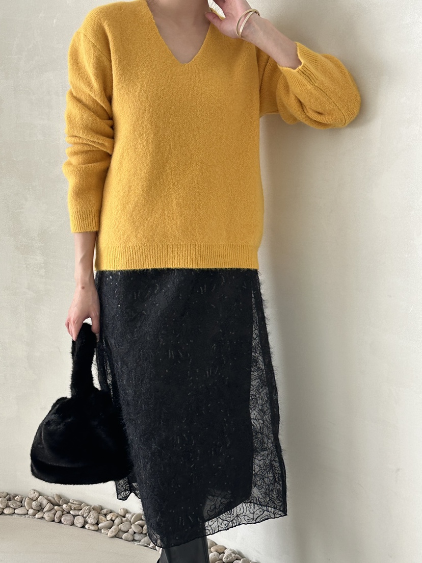 DEMAR東大門㊣直郵女士新款時尚職業休閑針織衫不含內搭V領DEMAR針織衫