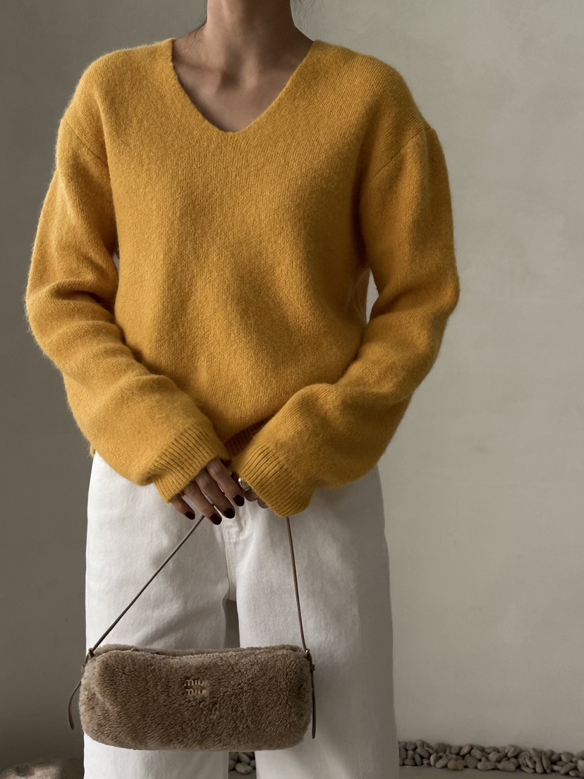 DEMAR東大門㊣直郵女士新款時尚職業休閑針織衫不含內搭V領DEMAR針織衫