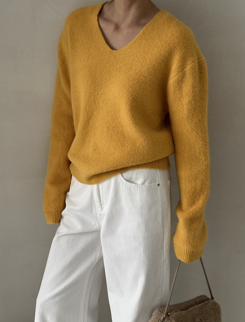 DEMAR東大門㊣直郵女士新款時尚職業休閑針織衫不含內搭V領DEMAR針織衫圖色2