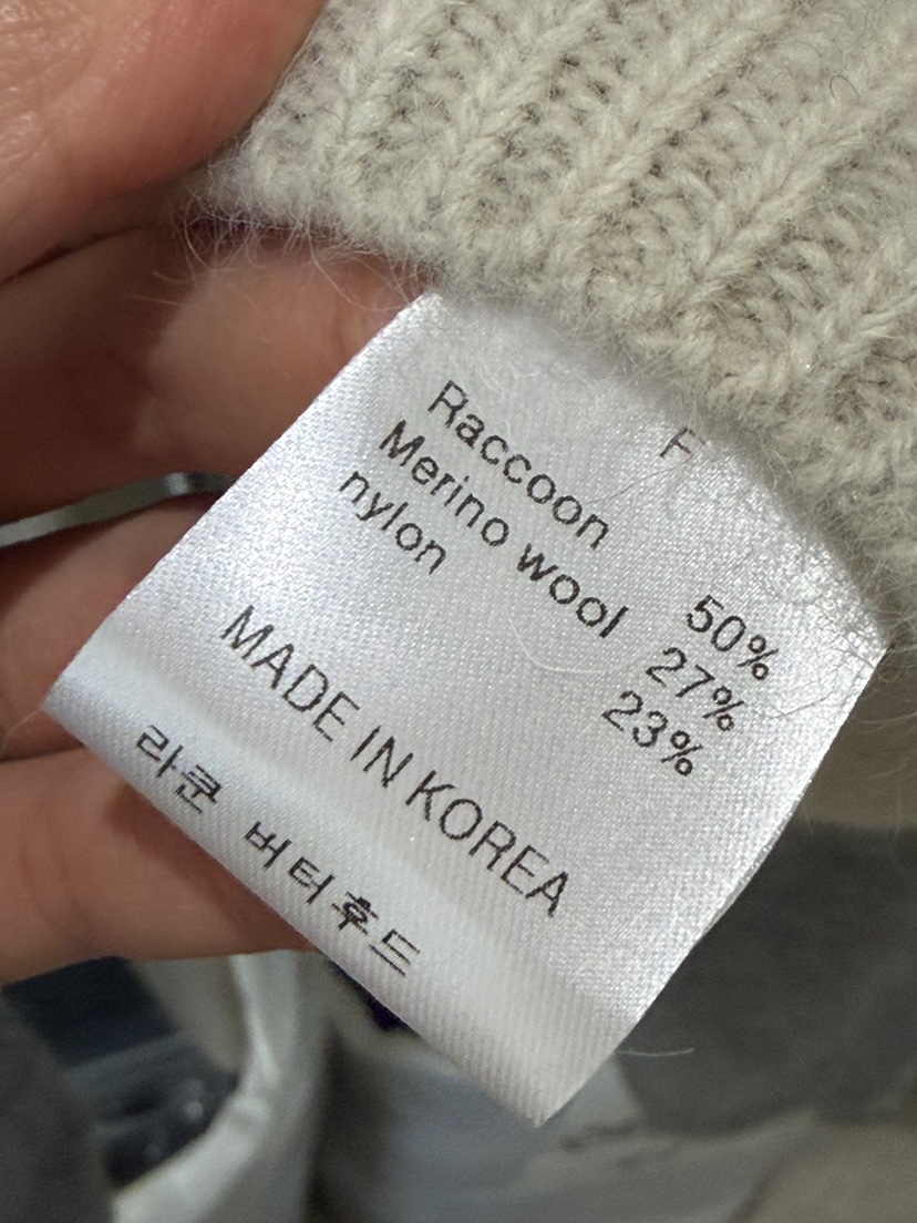 LIMED SPRUCE東大門㊣直郵女裝新款25秋冬休閑時尚針織衫浣熊LIMED SPRUCE針織衫