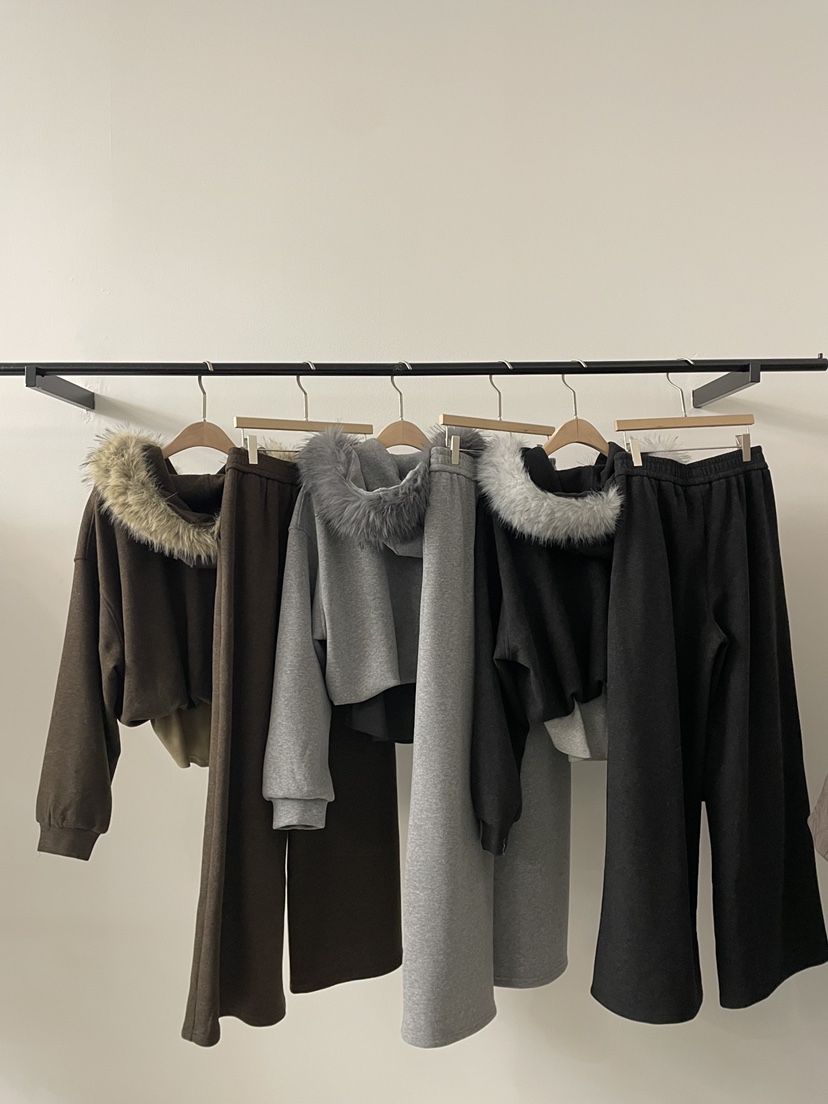 2DA/DARIMI-P韓國代購㊣女裝新款熱賣套裝毛領可拆可拆卸套裝2DA/DARIMI-P套裝