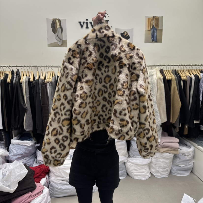 VIVEL東大門㊣實拍女士新款25秋冬推薦熱賣職業時尚夾克貂皮VIVEL夾克