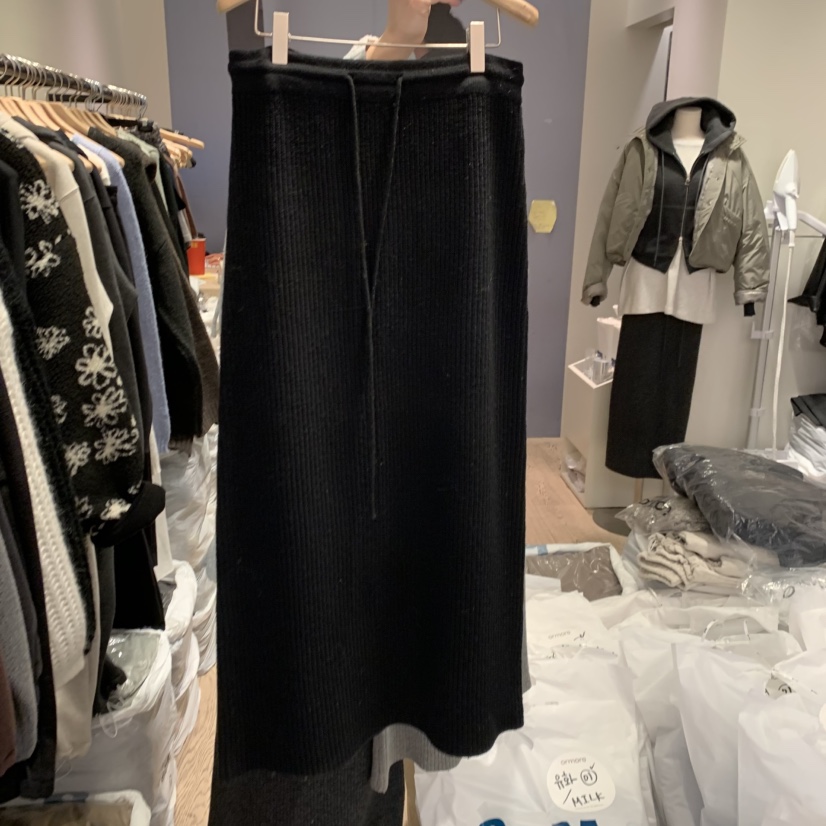 ORMORE韓國直郵㊣女裝新款時尚25秋冬人氣職業半身裙中短裙ORMORE半身裙/中短裙圖色3