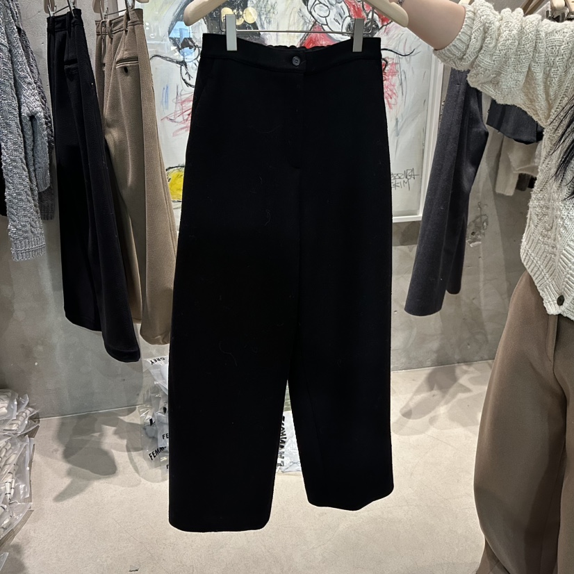 LAMAGIEPIE韓國代購㊣女士新品職業熱賣休閑推薦25秋冬休閑褲LAMAGIE GREY休閑褲圖色2黑色