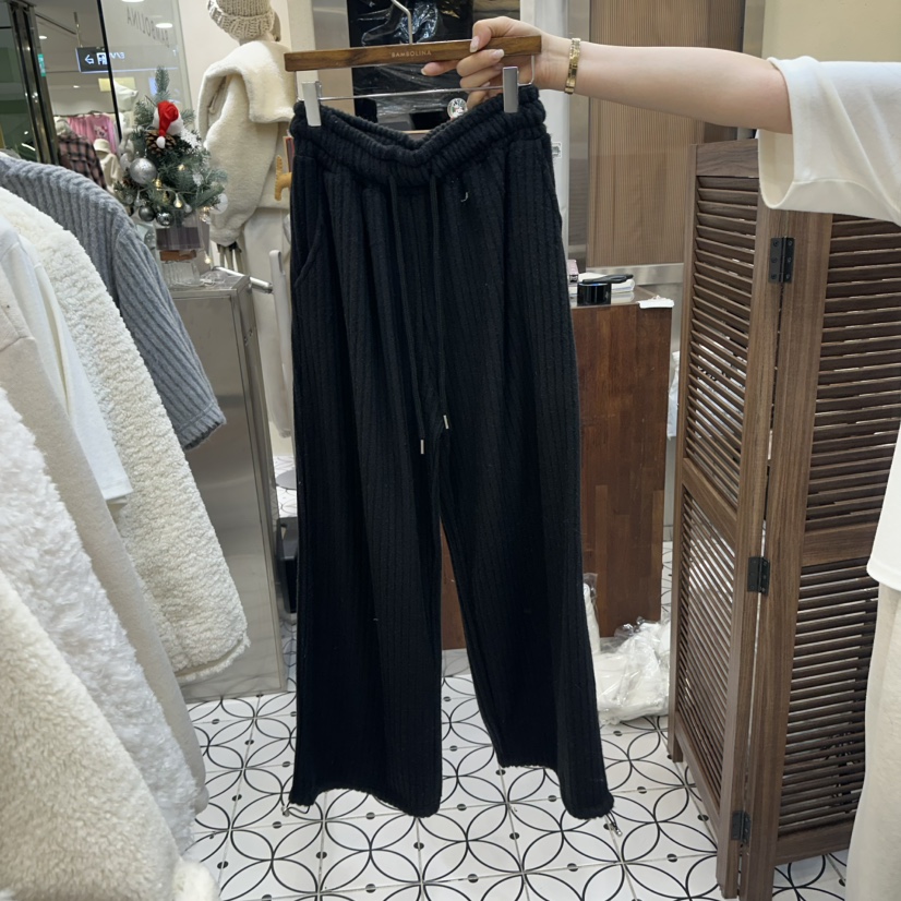 BAMBOLINA韓國代購㊣女士新款熱賣職業25秋冬推薦時尚休閑褲BAMBOLINA休閑褲圖色3