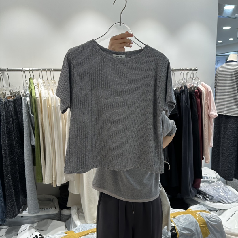 STORIES東大門㊣直郵女士新品25秋冬推薦時尚職業人氣熱賣T恤STORIEST恤圖色2