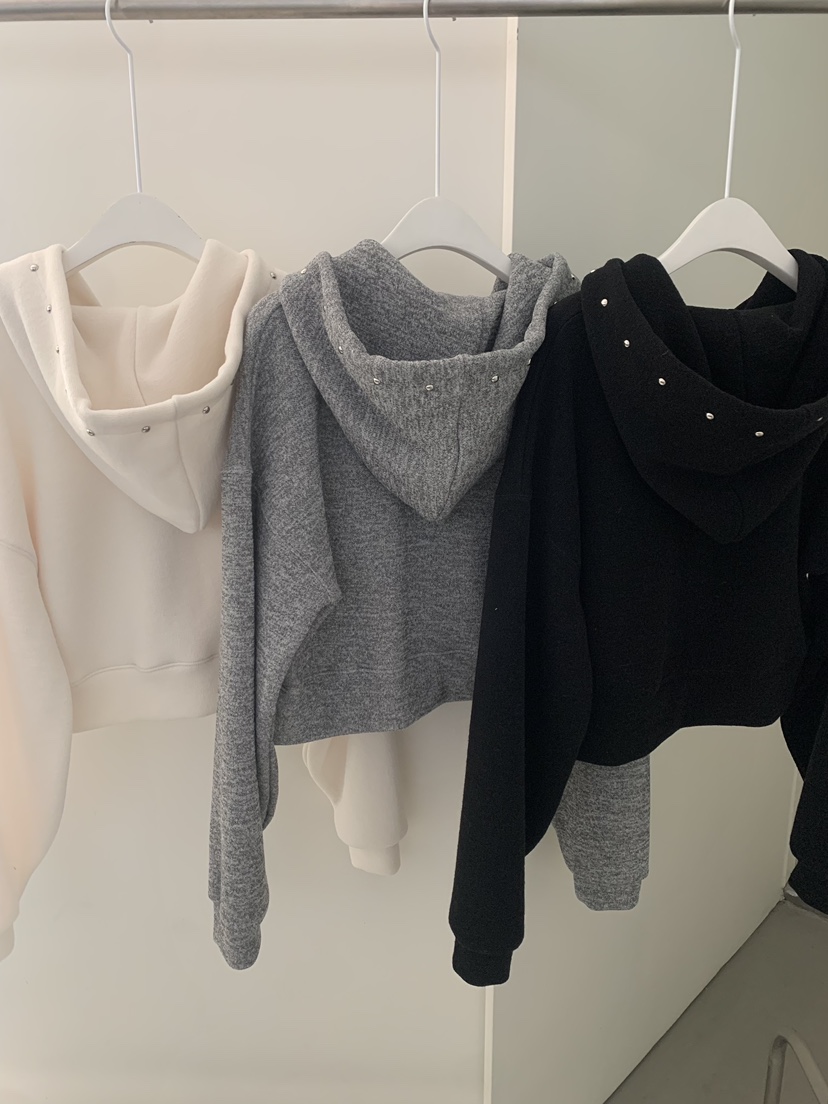 SHOP POSTER韓國代購㊣女士新款時尚推薦25秋冬休閑衛衣拉鏈SHOP_POSTER衛衣