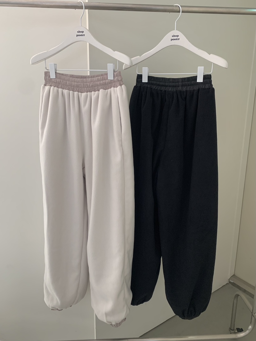 SHOP POSTER東大門㊣代購女裝新品25秋冬熱賣人氣休閑褲雙面SHOP_POSTER休閑褲